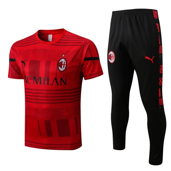 Camiseta AC Milan Conjunto Completo 2022-2023 Rojo